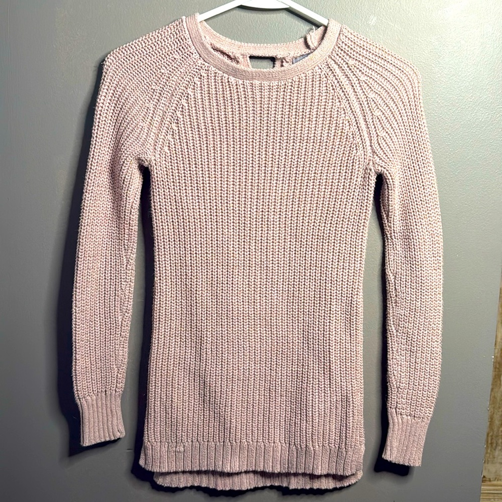 Girls pink sweater